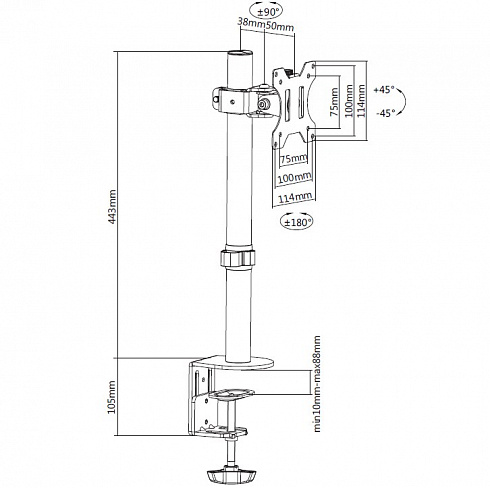Настольный кронштейн Aspect MBES-01F